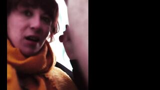 Lollipop in culo and jism in gullet for a uber-cute red-haired tgirl