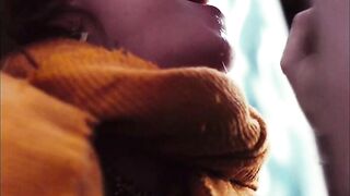 Lollipop in culo and jism in gullet for a uber-cute red-haired tgirl