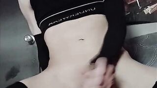 Nice Femboy Frolicking With His Plaything