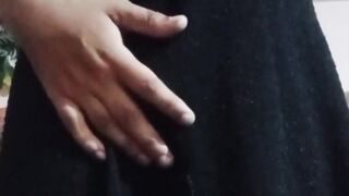 Indian assfucker Crossdresser Bottom Gaurisissy experiencing kinky in black sundress real homemade lovemaking