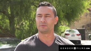 GENDERXFILMS - Trans Firefighter Gets Rescued By Humungous Trunk