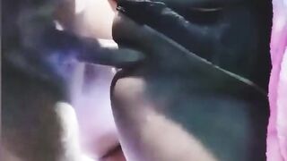 Teenagers from the favela, providing milk and slurping Wanessinha.