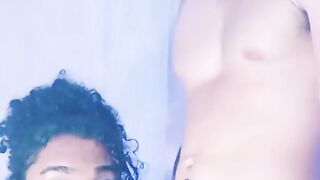 Teenagers from the favela, providing milk and slurping Wanessinha.