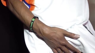 Amateur Thai ladyboy teen Jina truly enjoying the aroma of a white cock