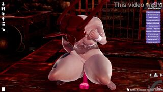 EXPERIMENTING WITH HER HERMAPHRODITISM MATE WITH A HARD-ON