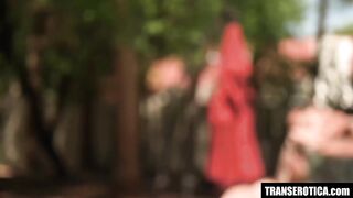 TRANSEROTICA Autumn Rain And Huge-titted Erica Cherry Satiates Each Others Bang-out Dream