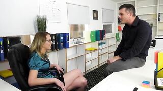 Petite Man sausage White T-model Nailed In Office