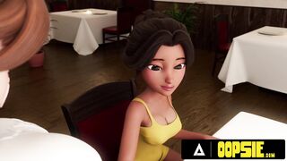OOPSIE - Waitress Gets Facehole And Butt Packed With Jizz During Service! THREE DIMENSIONAL ANIMATION PORNOGRAPHY!