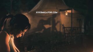 ▸ What Awaits Lara in the Temple? A Big Cock Shemale Ready to Explode Inside Her!