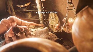 ▸ What Awaits Lara in the Temple? A Big Cock Shemale Ready to Explode Inside Her!