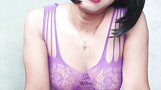 Sizzling Indo Transgirl Jacks With A Fuck stick