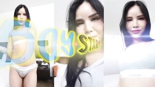 Ladyboystar - Super hot POINT OF VIEW doggie butt sex fuck-fest with a ideal dark-haired she-creature
