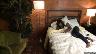 Black TRANSSEXUAL screwed trussed neighbor