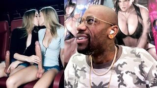 Sexy Naughty Immense Manmeat Transgender White Damsels Smooching In A Theater, Thicc Donk Latina Transgender Busting A Rigid Nads All Over Herself, Jizm Decorated Transgender Nubile, AI Generated