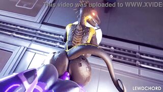 Lizard Fucked by Futa Lovemaking Robot