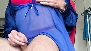 Fatima - getting off in undergarments and hijab under sundress