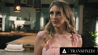 MESMERIZED - Smallish Stunner Melody Marks Gets Super hot Internal ejaculation By Her Trans Neighbor Gray Perrier