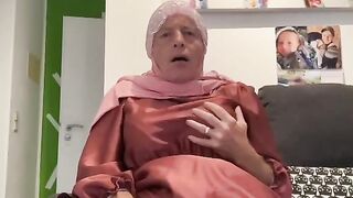 Fatima cumming on couch