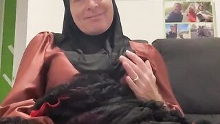 Fatima on couch again