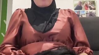 Fatima on couch again