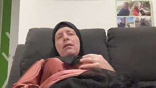 Fatima on couch again