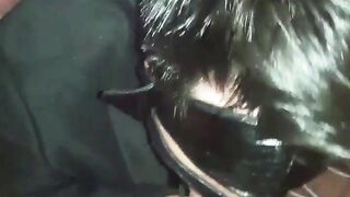 Hooded Dude Blowing Off Yovanka's Yam-sized Fuckpole