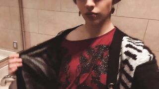 Alt Tgirl/Femboy Buys a Faux-cock and TUCKS THEMSELVES IN THE SHOWER (PUBLIC SHOWER, NEARLY CAUGHT)