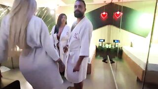 Scorching-up at the Hotel: Nicoly and the Blond Trans Lady Dancing - The Embarking of the Lovemaking with the Towheaded Trans Girl