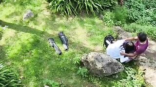 Duo caught on camera on a realm journey