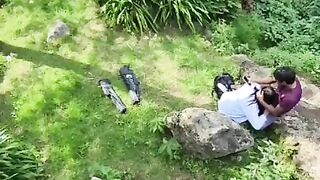 Duo caught on camera on a realm journey