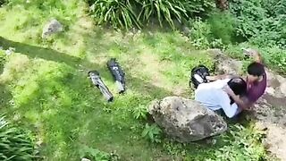 Duo caught on camera on a realm journey