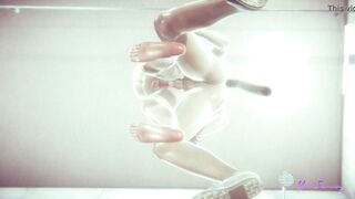 Yaoi Femboy Blue ass fucking in Bathroom apartment - Sissy Chinese fellow