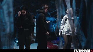 Futa Anime Plumper Damsel Wielded by Fuckfest Satan Turns Into Super-naughty Transgirl And Facefucks Nice Blondie