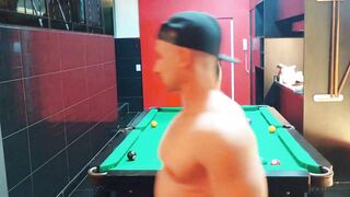 Toying pool in a hotel with a super-steamy ts from the south.