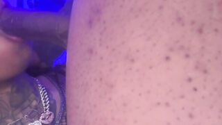 Pretty Ebony TRANSSEXUAL Messiah Deepthroating & Fuckin'