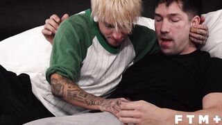 FTM Fellows - Austin Boners needs a huge uncircumcised trunk to spread out his bonus crevasse