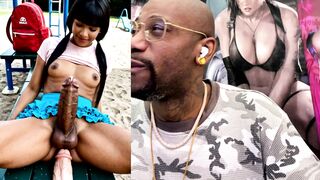 Transgender Nubile With A Huge Trimmed Muff Is Nutting All Over Her Face While She Rails Her Fake penis, Huge Knocker Transgender Leaking Spunk While Ass-fuck Humped, Ebony Nubile With A Thicc Cummy Trunk, AI Generated