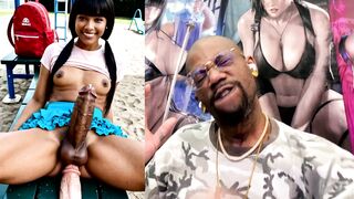 Transgender Nubile With A Huge Trimmed Muff Is Nutting All Over Her Face While She Rails Her Fake penis, Huge Knocker Transgender Leaking Spunk While Ass-fuck Humped, Ebony Nubile With A Thicc Cummy Trunk, AI Generated