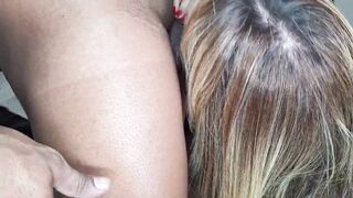 My buddy brought a surprise, a jiggly lil lady for the 3some.