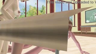 Cool Woman Bangs T-girl Backside While Transgender princess Inhales Another in 3 DIMENSIONAL 3some Hentaiv