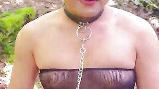 Femme Sandy - Nude in the Bushes: Exposure Walk & Gulping