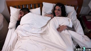 Curious BBC guy discovering his wifes latina TS stepsisters Eva Maxim holes