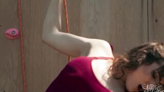 TRANS ANGELS - Parker Savage Feeds Rana Katana A Huge Shaft In A Wild, Chiseled Climbing Venture