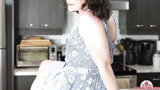 CANADA TGIRL - Nora Amour Experiencing Lewd In The Kitchen