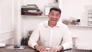 Having Fuckfest With My Wifey's Transgender Acquaintance In Front Of My Wifey