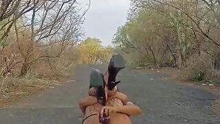 Chapter nine - Fuckin' With A 23cm Fake penis On The Road Like A Nympho Bitch.