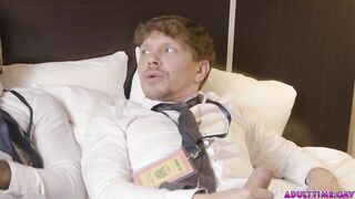 Witness what happens when 2 studs share motel guest room the last night of crypto expo