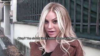 Special - He accepts €1000 and gets his backside pulverized by a torrid Italian chick - English subtitles