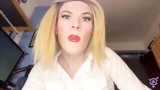 Trans Female dominance Manager Farts Internal cumshot Into Your Face, Abases You and Ejaculates All Over Your Face! Trans Predominance POINT OF VIEW