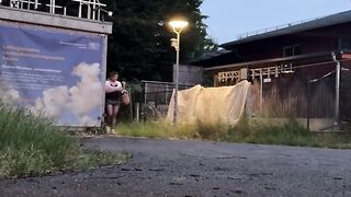 Sissy coming home from work